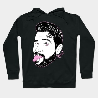 Dan stick your... tongue out - black and white Hoodie